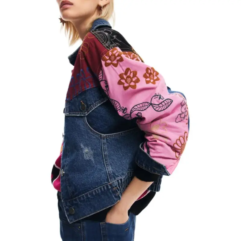 Desigual Denim Jacket Women's Blue-4