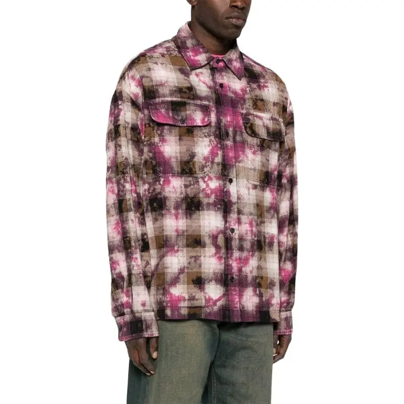 PALM ANGELS Checked Long Sleeved Shirt-2