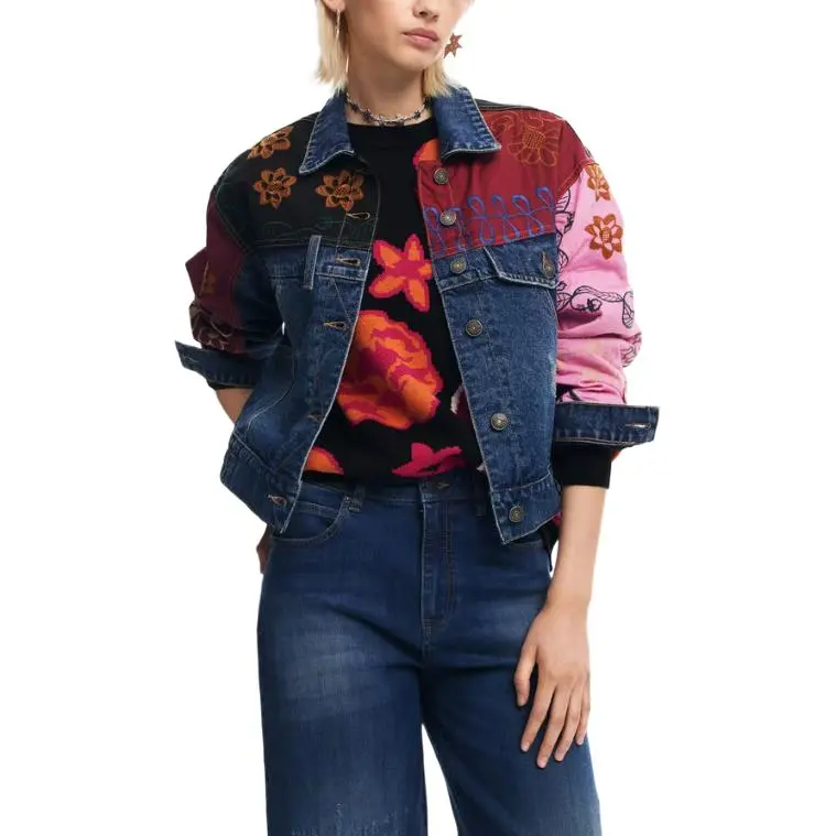 Desigual Denim Jacket Women's Blue-3