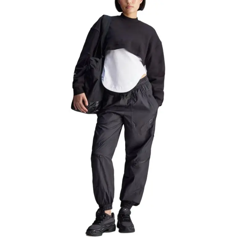 Adidas x Stella McCartney Knitted Sports Pants Women's Black-1
