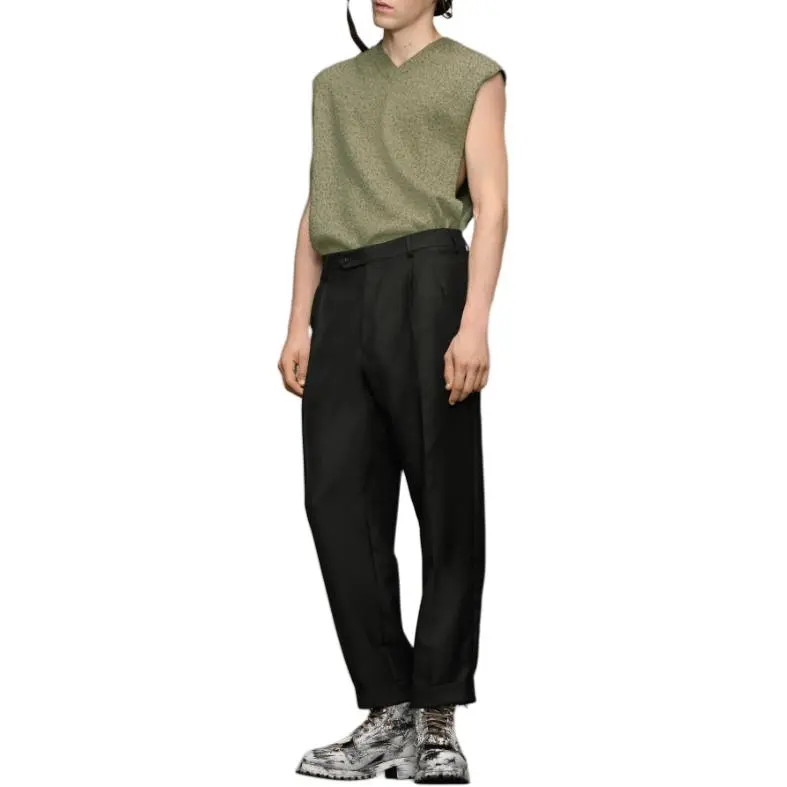Maison Margiela Four stitch Logo Tailored Trousers-2
