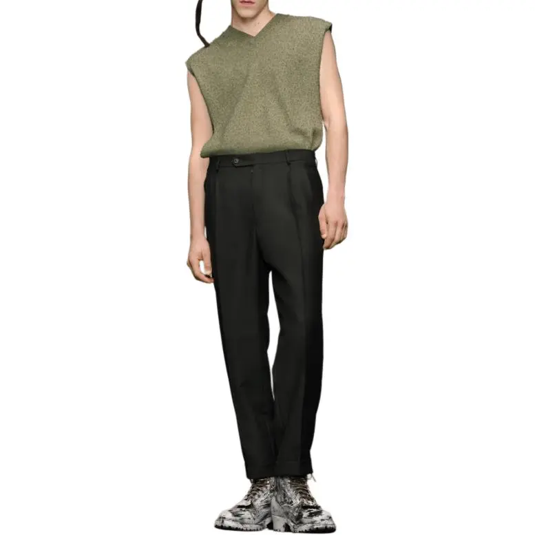 Maison Margiela Four stitch Logo Tailored Trousers-1