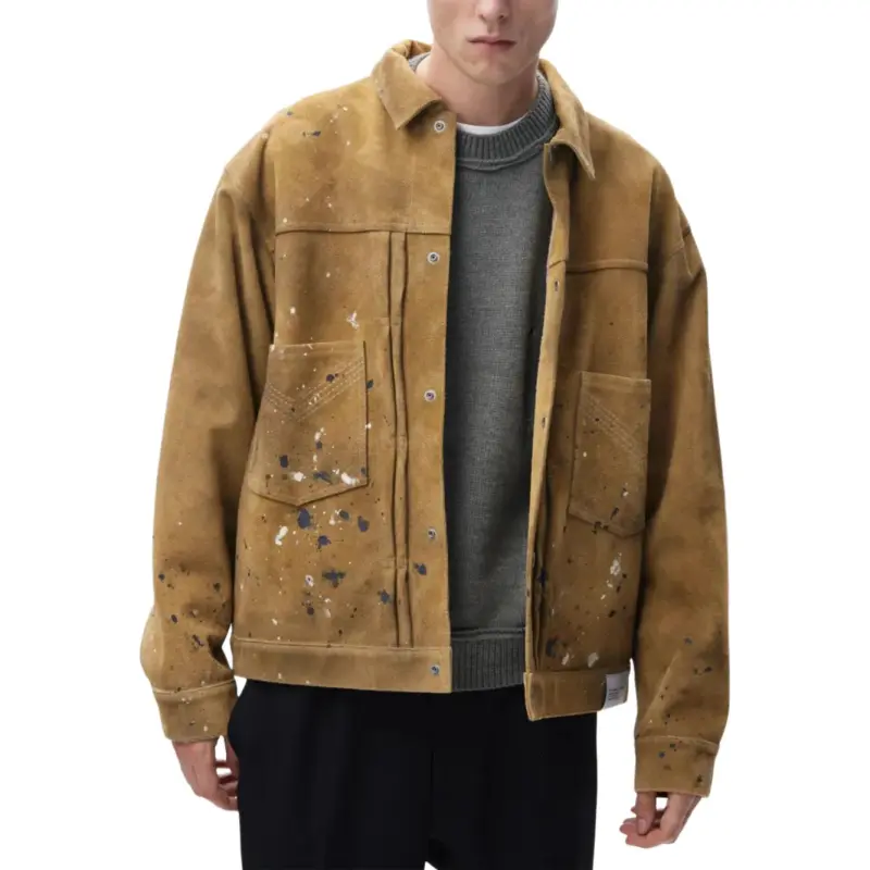 NEIGHBORHOOD Drip Suede Jacket-3