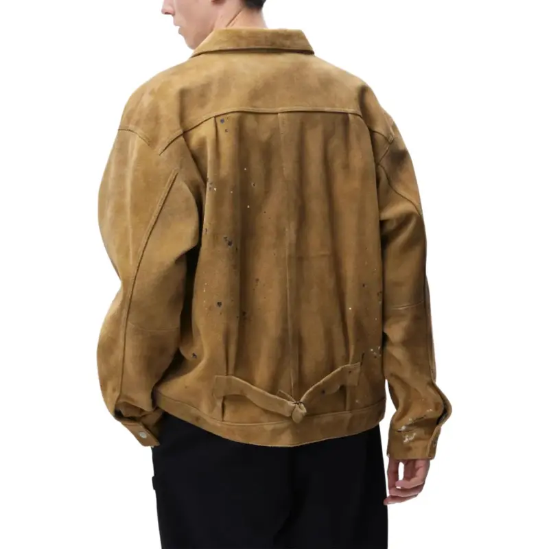 NEIGHBORHOOD Drip Suede Jacket-4