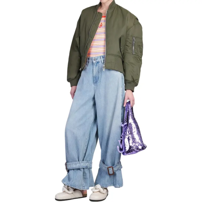 JW Anderson Curved hem Bomber Jacket-4