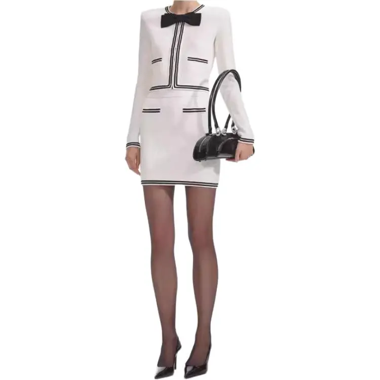 Self portrait Bow Jacquard Cardigan-3