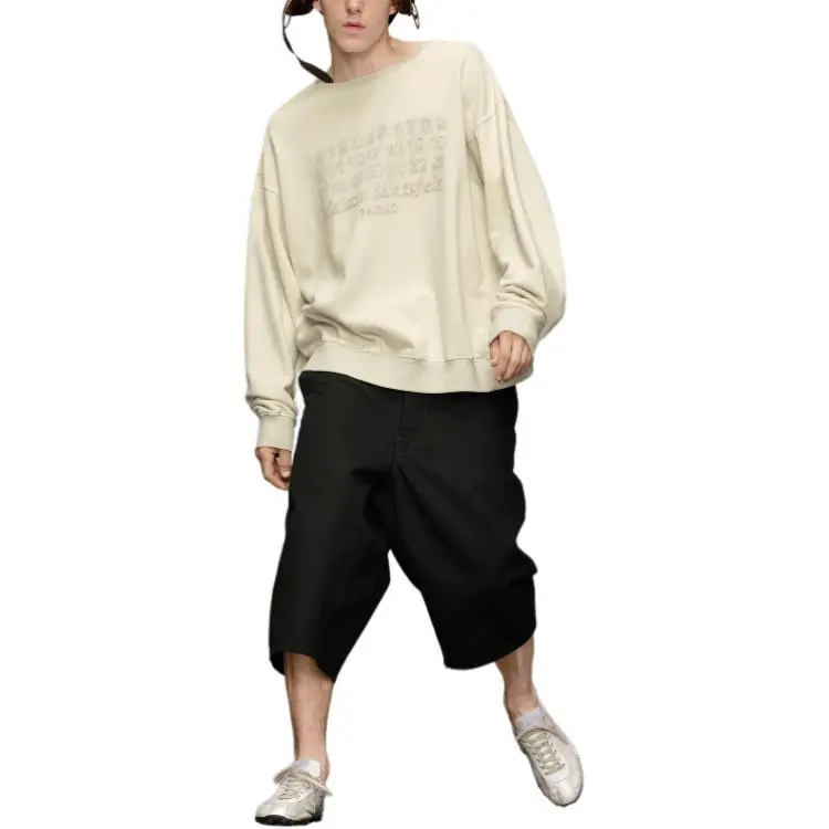 Maison Margiela Numbers Motifed Crewneck Sweatshirt-1