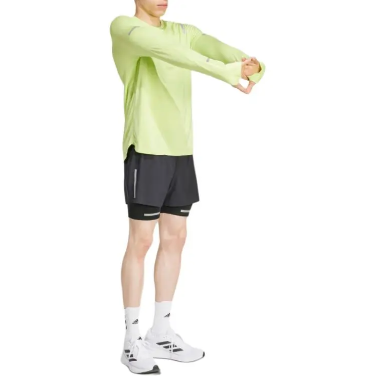 Adidas Free Shipping With AdiClub Ultimate Running Reflective 2 in 1 Shorts-1