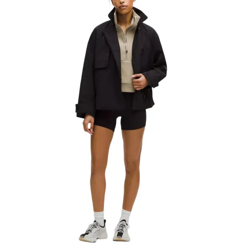 Lululemon Trench Coat Women's Black-2