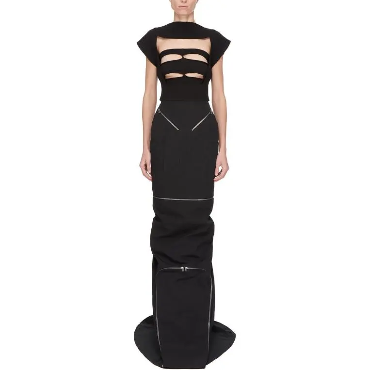 RICK OWENS/RO Strapless Top Women's Black-3