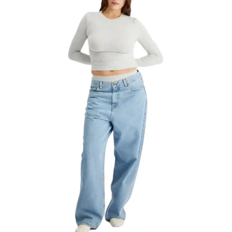 SKIMS T Shirt Women's Light Gray-1
