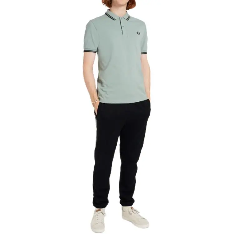 FRED PERRY Polo Shirt Men's Blue Gray-2