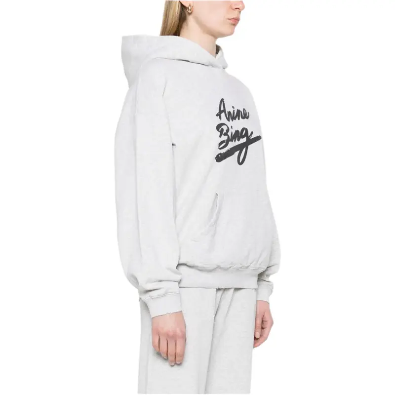 Anine Bing Harvey Logo Printed Hoodie-2