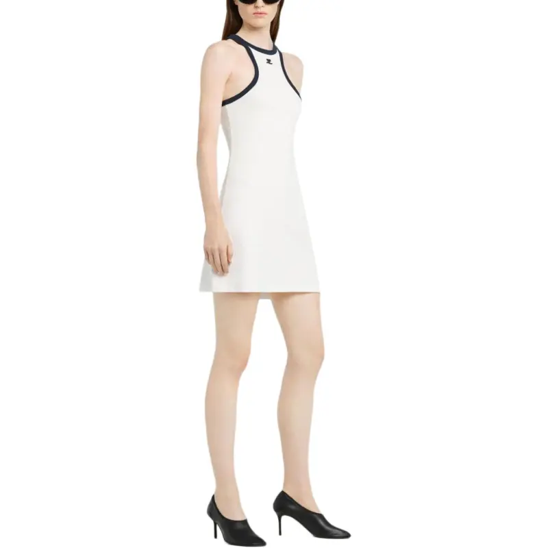 COURREGES Racerback Sleeveless Mini Dress-1