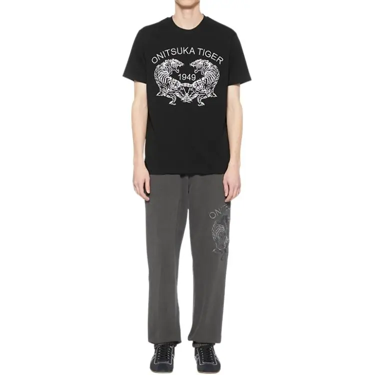 Onitsuka Tiger T Shirt Unisex Black-3