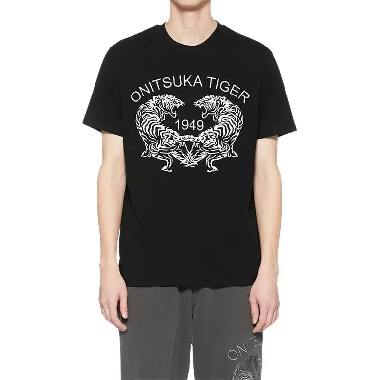 Onitsuka Tiger T Shirt Unisex Black-4
