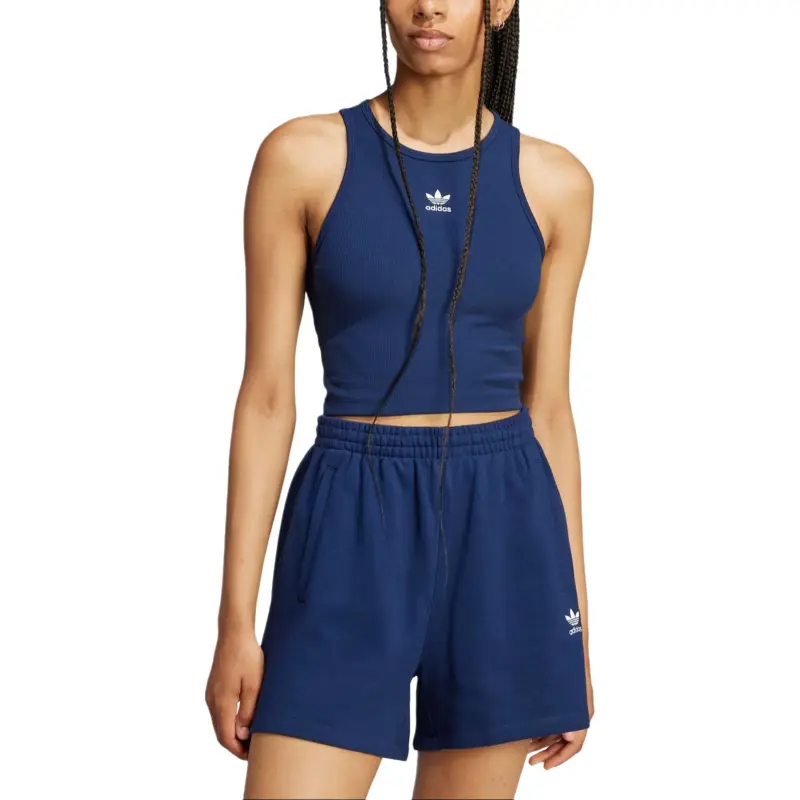 Adidas Women's Essentials Ribbed Tank Top Night Indigo-3