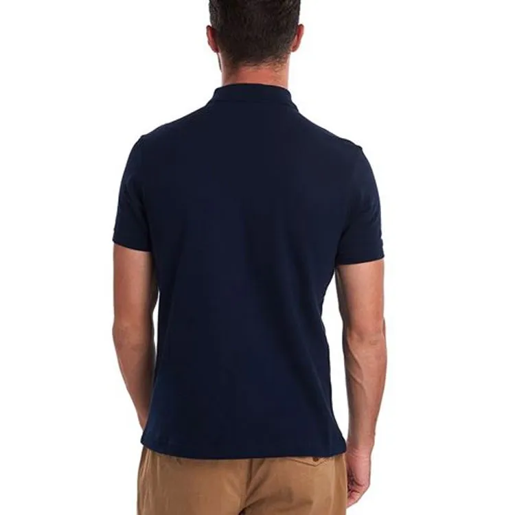 BARBOUR Logo Embroidered Short Sleeved Polo Shirt-4