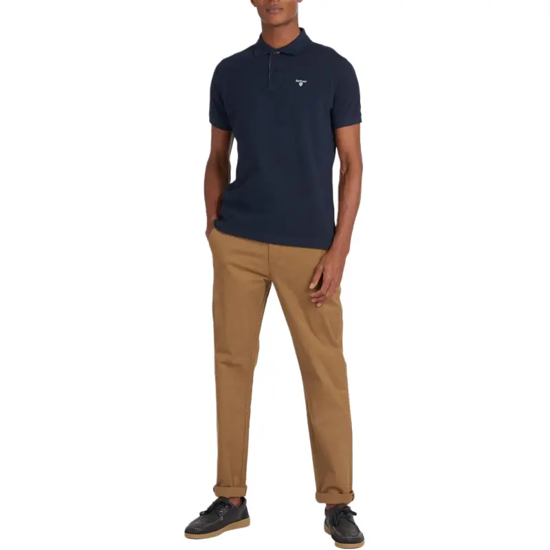 BARBOUR Logo Embroidered Short Sleeved Polo Shirt-2
