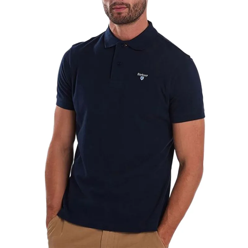 BARBOUR Logo Embroidered Short Sleeved Polo Shirt-3