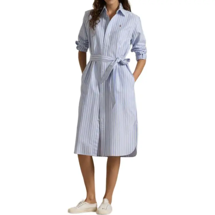 Polo Ralph Lauren Striped Long Sleeved Shirt Dress-2