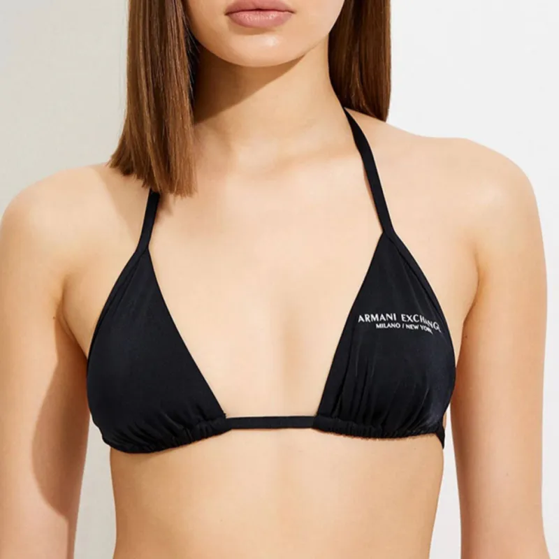 ARMANI EXCHANGE Logo print Bikini Top-3