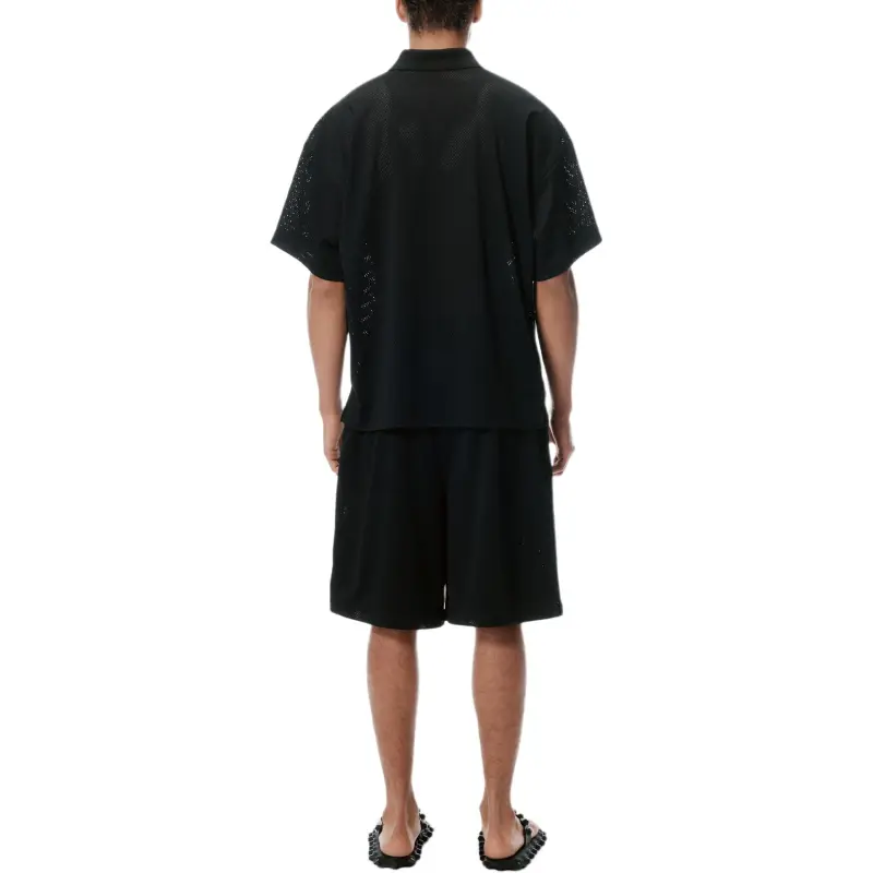 Alexander Wang Athletic Mesh Logo Polo Shirt-2