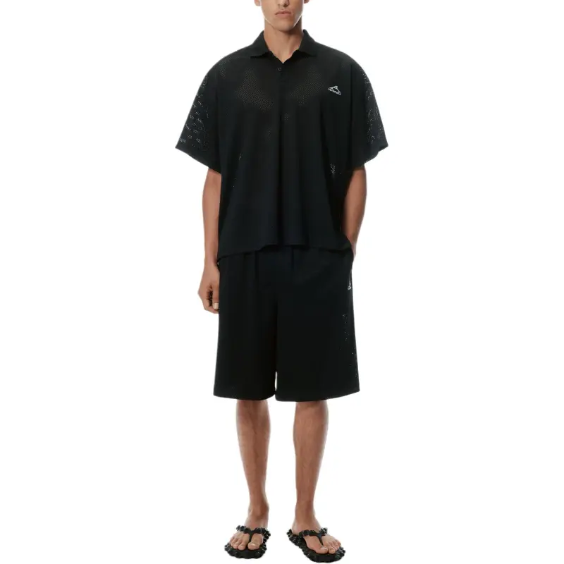 Alexander Wang Athletic Mesh Logo Polo Shirt-1