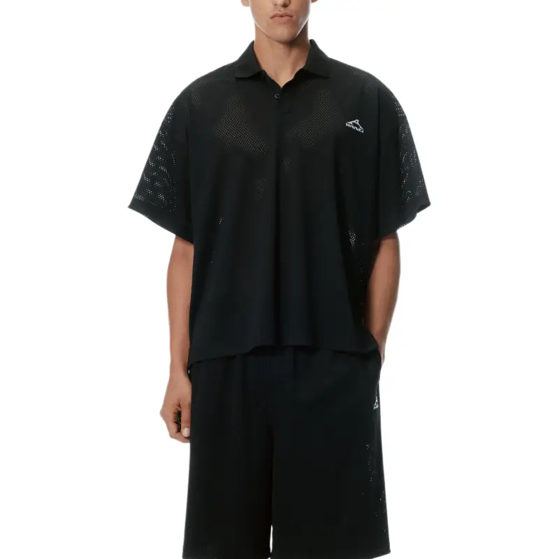 Alexander Wang Athletic Mesh Logo Polo Shirt-3