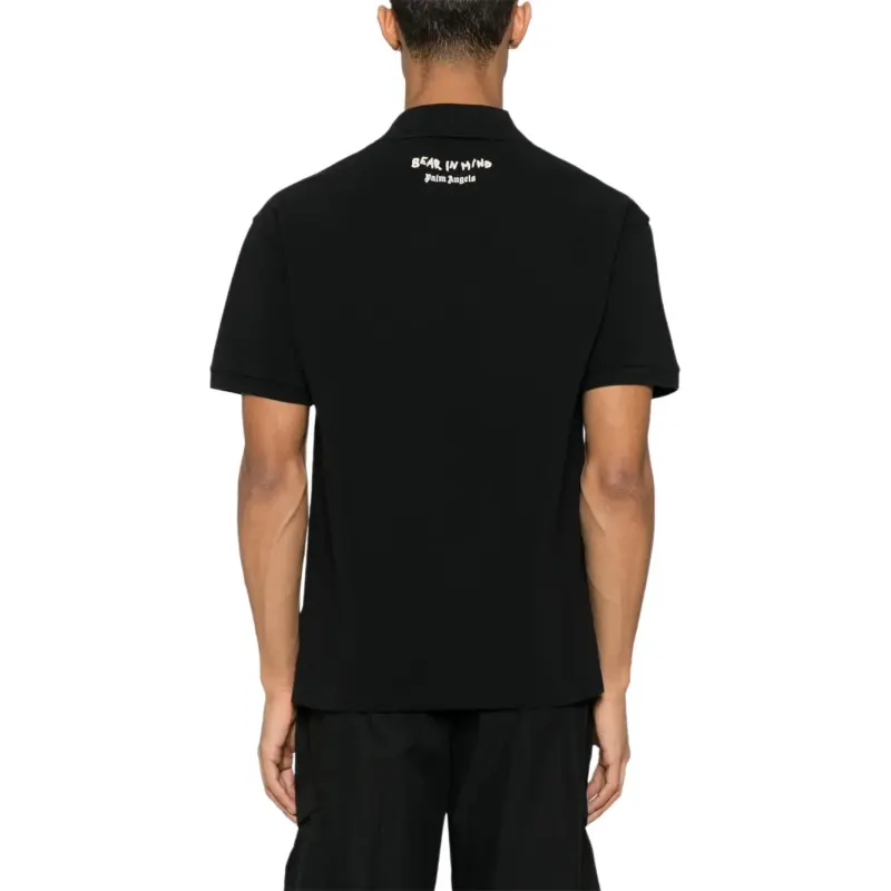 PALM ANGELS Bear In Mind Polo Shirt-4