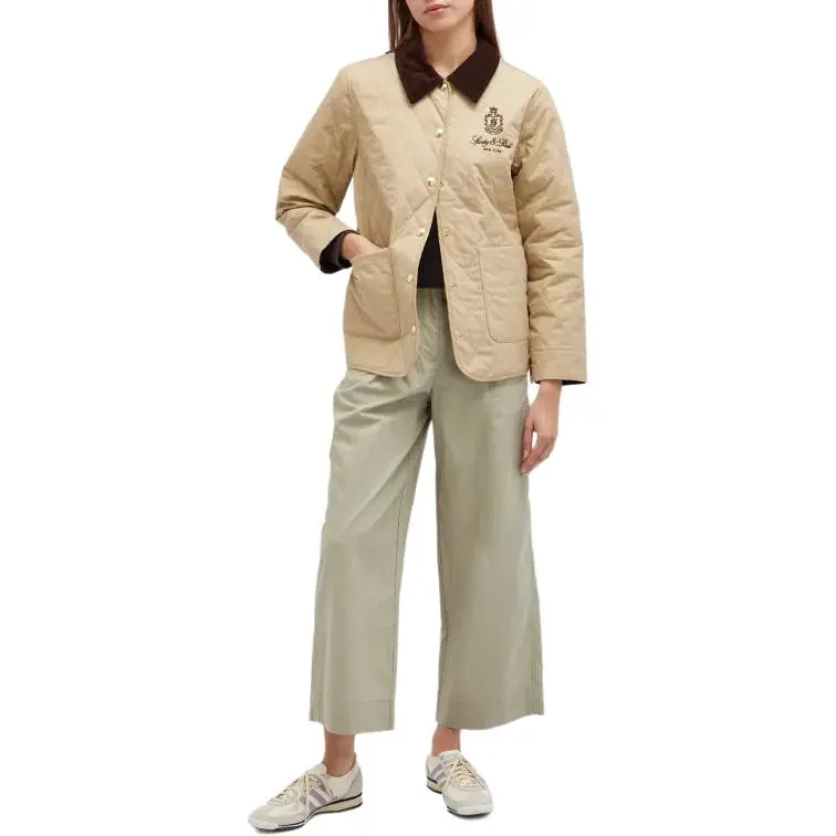 SPORTY & RICH Vendome Quilted Jacket 'Beige'-1