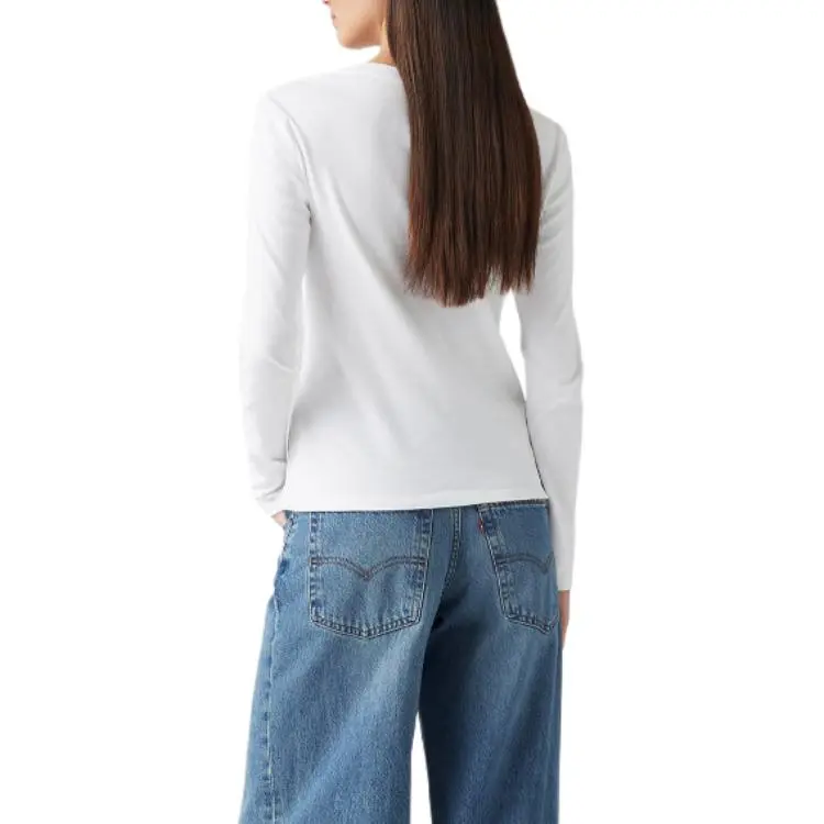 Levis T Shirts Women's White-4