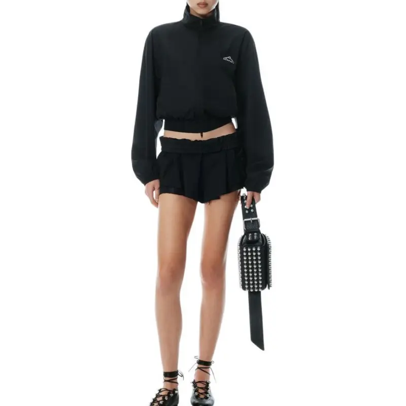 Alexander Wang Elasticated Sartorial Shorts Black-1