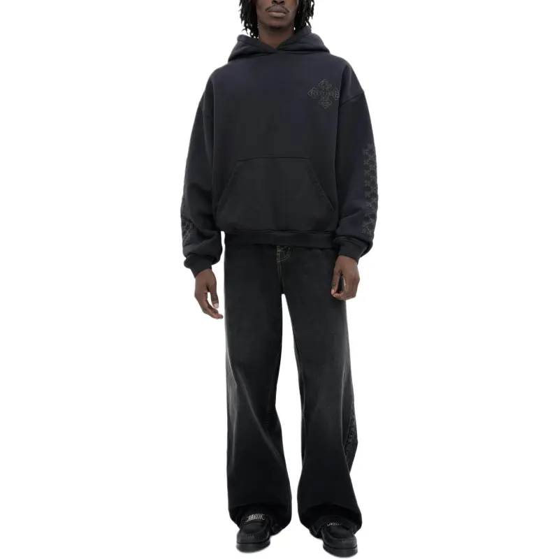 RHUDE Cross Logo Hoodie-2