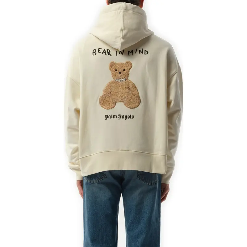 PALM ANGELS Bear In Mind Zipped Hoodie-4