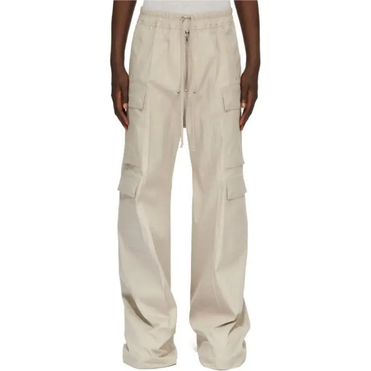 RICK OWENS Cargobelas Drawstring Wide Leg Trousers-2