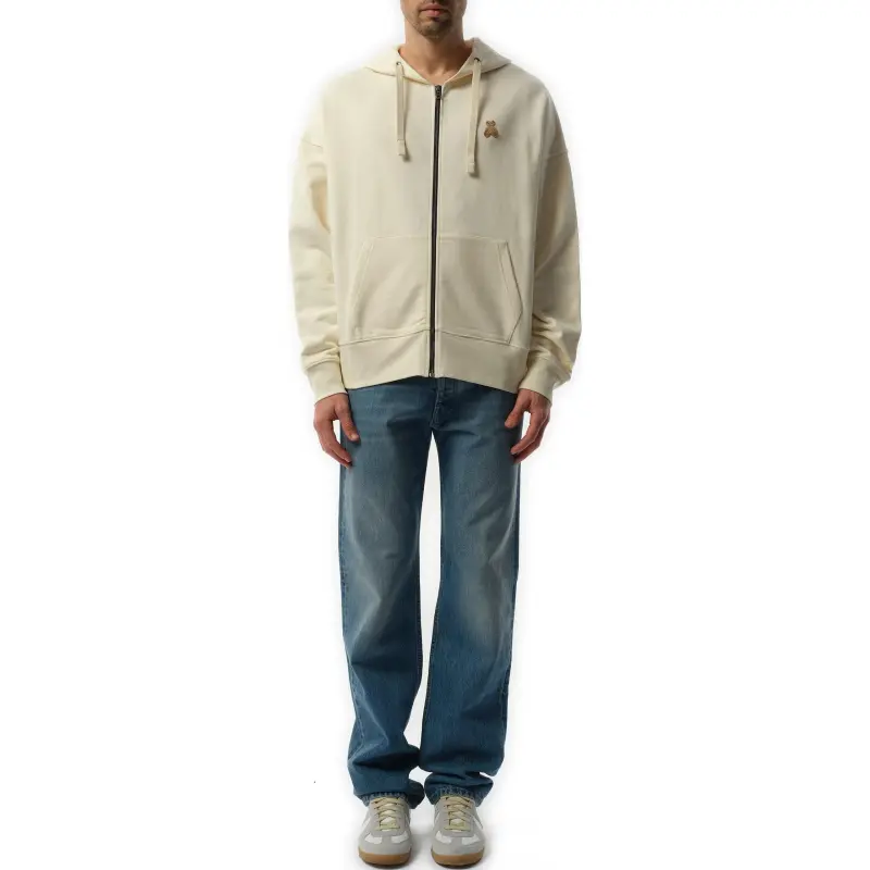 PALM ANGELS Bear In Mind Zipped Hoodie-1