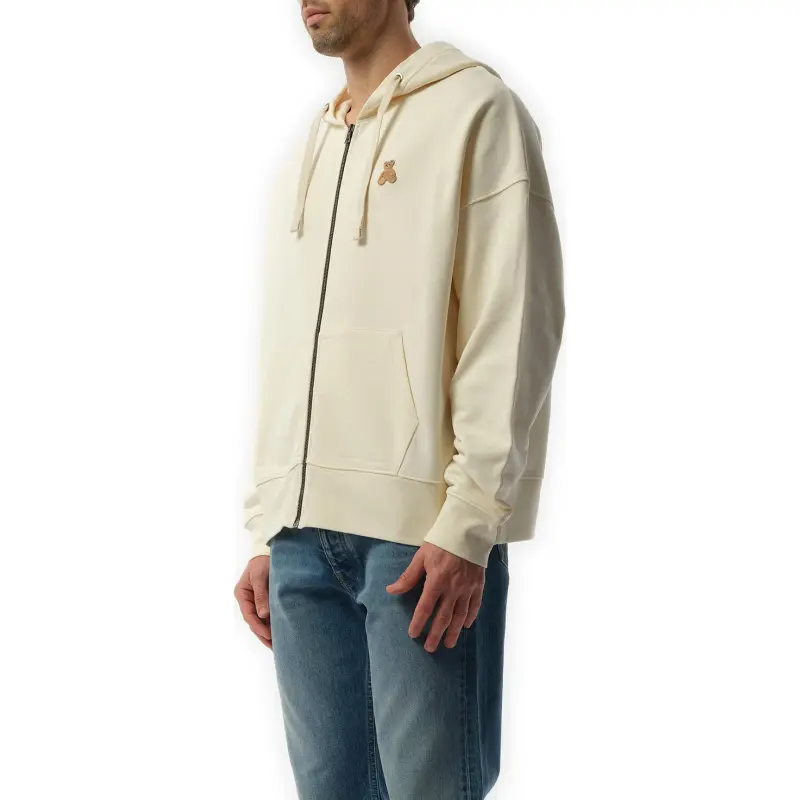 PALM ANGELS Bear In Mind Zipped Hoodie-3