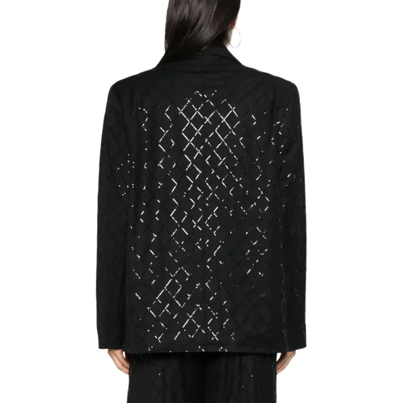 Rotate Sequin Embellished Blazer Jacket-3