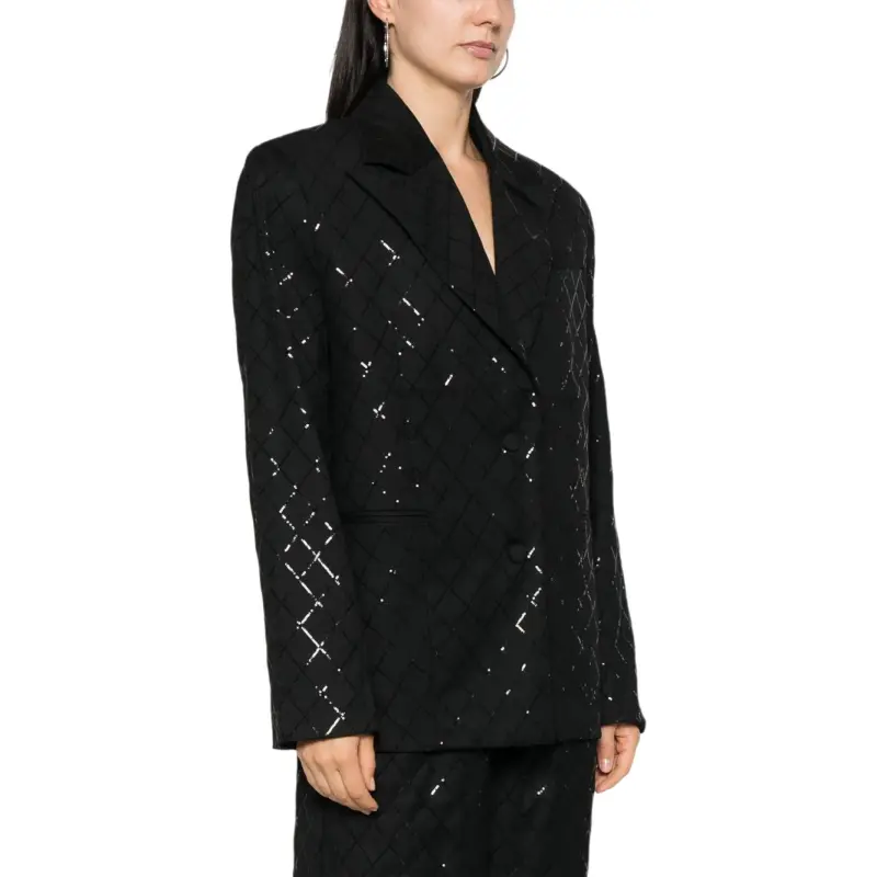 Rotate Sequin Embellished Blazer Jacket-2