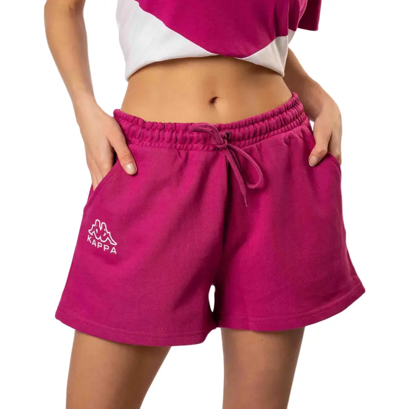 Kappa Casual Shorts Women's Pink Purple-3