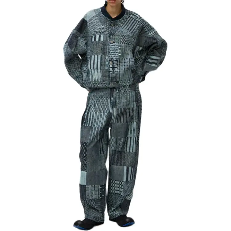 ADER ERROR Semi Oversized Fit Trucker Jacket 'Blue'-3