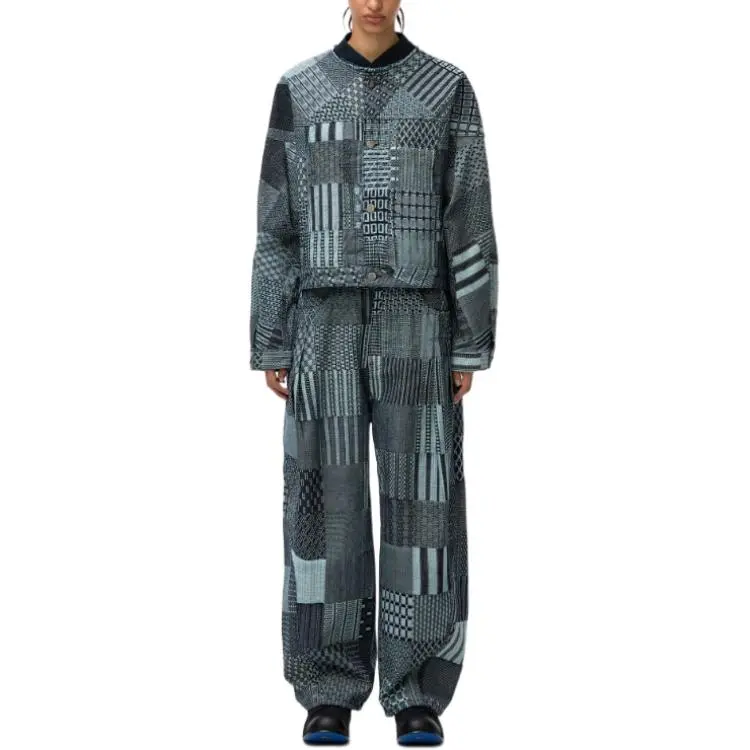 ADER ERROR Semi Oversized Fit Trucker Jacket 'Blue'-2