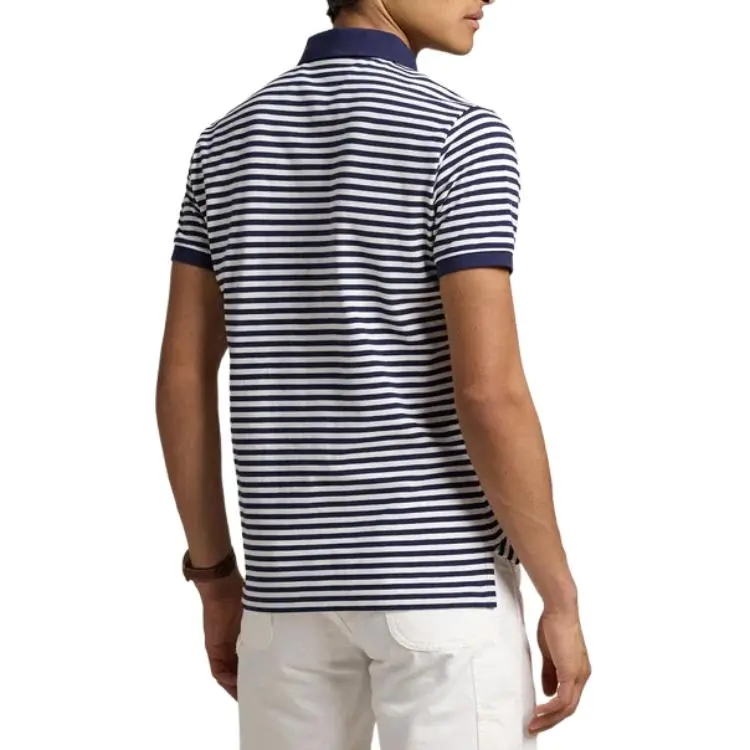 Polo Ralph Lauren Logo Embroidered Striped Polo Shirt-4