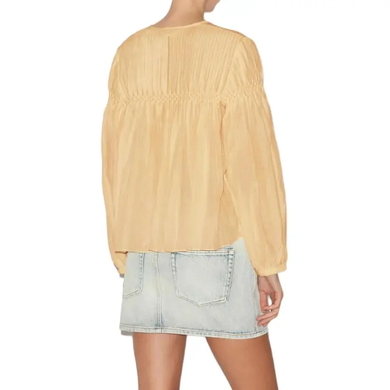 ISABEL MARANT ETOILE Pleat Detailed Buttoned Blouse-4