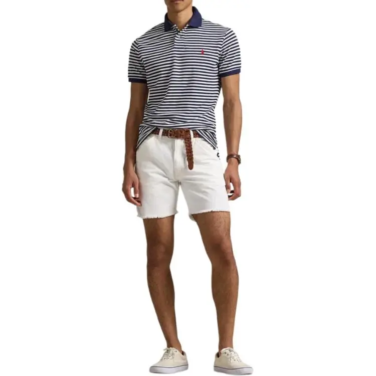 Polo Ralph Lauren Logo Embroidered Striped Polo Shirt-1