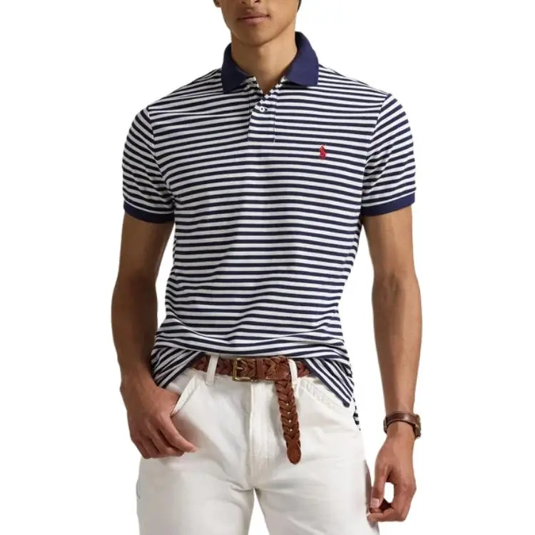 Polo Ralph Lauren Logo Embroidered Striped Polo Shirt-3