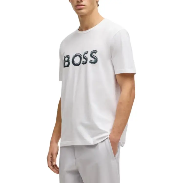 HUGO BOSS Logo print T shirt-3