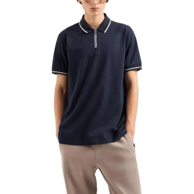 ARMANI EXCHANGEAE Polo Shirt Men's Marine Blue-1