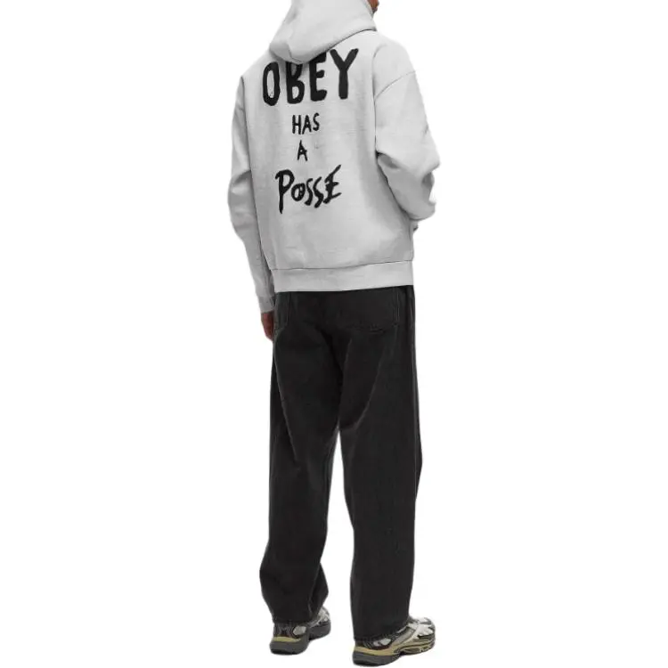Obey Sweatshirt Men's Light Gray-2
